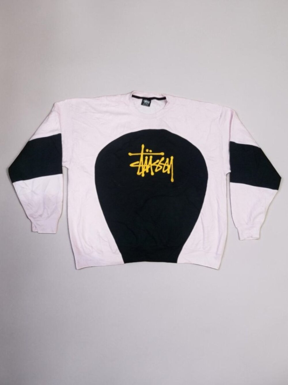 Stussy vintage reworked embroidered unisex sweatshirt size XXL